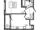 1-к. квартира, 40,8&nbsp;м²