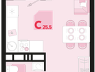 Студия, 25 м²