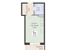 1-к. квартира, 27 м²