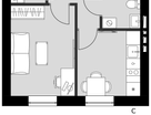 1-к. квартира, 27&nbsp;м²