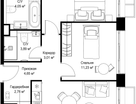 2-к. квартира, 65 м²
