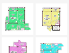 1-к. квартира, 52&nbsp;м²