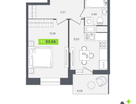 1-к. квартира, 33 м²