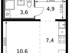 Студия, 26&nbsp;м²
