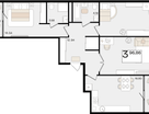 3-к. квартира, 96 м²