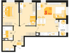 3-к. квартира, 76 м²