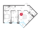 3-к. квартира, 94&nbsp;м²