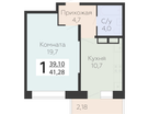1-к. квартира, 41&nbsp;м²