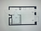 1-к. квартира, 19,9&nbsp;м²