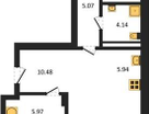 2-к. квартира, 79,3&nbsp;м²