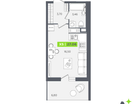 Студия, 25&nbsp;м²