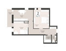 2-к. квартира, 62&nbsp;м²
