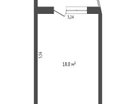 Комната, 19,5 м²