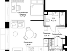 Студия, 38&nbsp;м²
