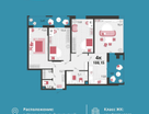 4-к. квартира, 100 м²