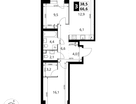 3-к. квартира, 66&nbsp;м²