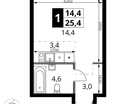 Студия, 25&nbsp;м²