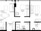 2-к. квартира, 63&nbsp;м²