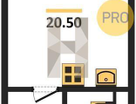 1-к. квартира, 20,5&nbsp;м²
