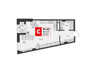 Студия, 45 м²