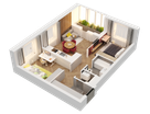 2-к. квартира, 54&nbsp;м²