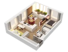 2-к. квартира, 55&nbsp;м²