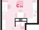 Студия, 31 м²