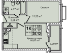 2-к. квартира, 39&nbsp;м²