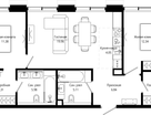 2-к. квартира, 74&nbsp;м²