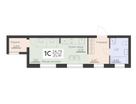 1-к. квартира, 25&nbsp;м²