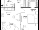 1-к. квартира, 47 м²