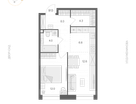 Студия, 47 м²