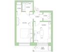 1-к. квартира, 48&nbsp;м²