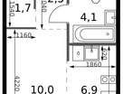 Студия, 25 м²