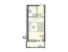 Студия, 27 м²
