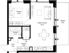 1-к. квартира, 48&nbsp;м²