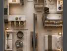 2-к. квартира, 54,9 м²