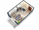 1-к. квартира, 32&nbsp;м²