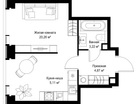 1-к. квартира, 33&nbsp;м²