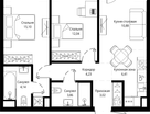 2-к. квартира, 60&nbsp;м²