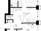 2-к. квартира, 52&nbsp;м²