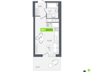 Студия, 22&nbsp;м²