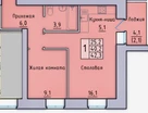1-к. квартира, 42&nbsp;м²