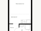 1-к. квартира, 23,7&nbsp;м²