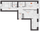 3-к. квартира, 67 м²
