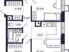 3-к. квартира, 80&nbsp;м²