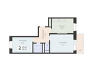 2-к. квартира, 56&nbsp;м²