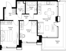 2-к. квартира, 58 м²