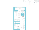 Студия, 21 м²
