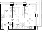 2-к. квартира, 57&nbsp;м²